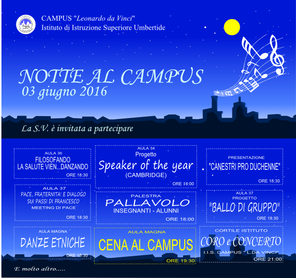 INVITO FESTA AL CAMPUS